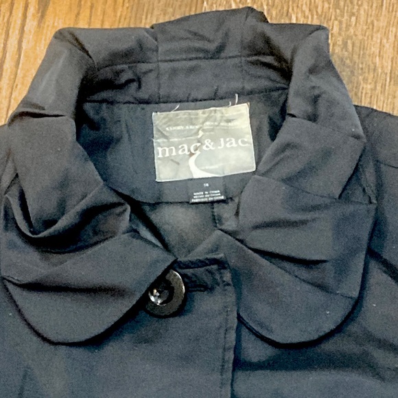 Mac & Jac Black Coat    Size 14 - Picture 10 of 11